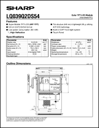 LQ039Q2DS54 Datasheet