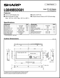LQ049B5DG01 Datasheet