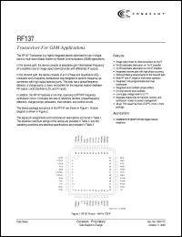 RF137 Datasheet