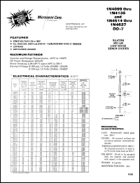 1N4125 Datasheet