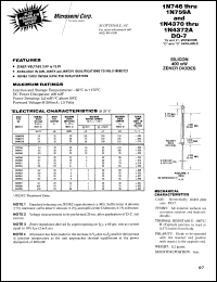 1N749 Datasheet