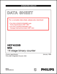 HEF4020BDB Datasheet