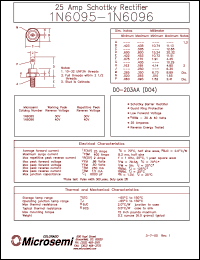 1N6095 Datasheet
