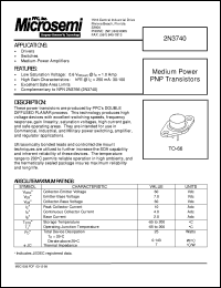 2N3740 Datasheet