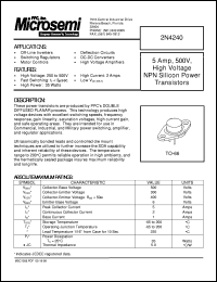 2N4240 Datasheet