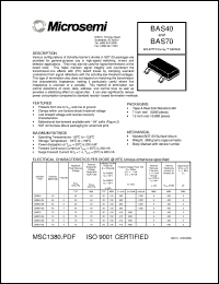 BAS40 Datasheet