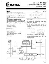 MT91610AQ Datasheet