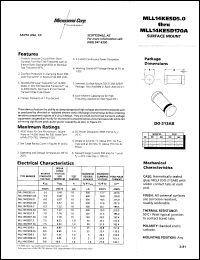 MLL14KESD7.5 Datasheet