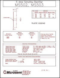 MS503 Datasheet