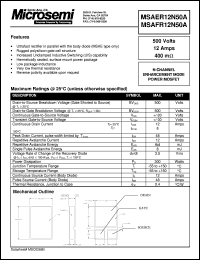 MSAER12N50A Datasheet