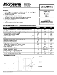 MSAEX8P50A Datasheet