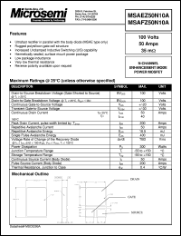 MSAEZ50N10A Datasheet