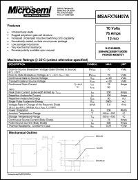 MSAFX76N07A Datasheet