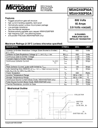 MSAHX60F60A Datasheet