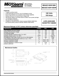 MSASC100W100HR Datasheet