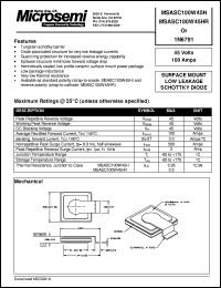 MSASC100W45HR Datasheet