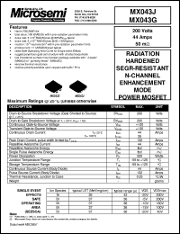 MX043G Datasheet