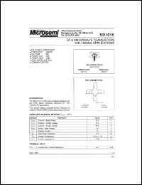 SD1015 Datasheet