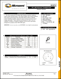 SD1070 Datasheet