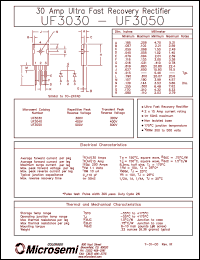 UF3030 Datasheet