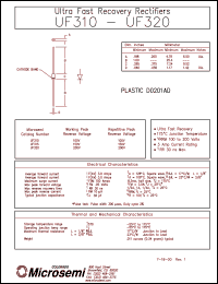 UF320 Datasheet