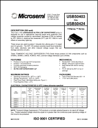 USB50803 Datasheet