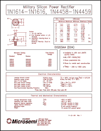 1N4458 Datasheet