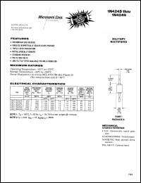 1N4245 Datasheet