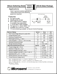 1N4454 Datasheet