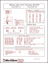 1N5816 Datasheet