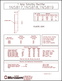 1N5819 Datasheet