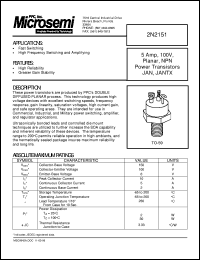 2N2151 Datasheet