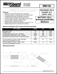 MM158 Datasheet