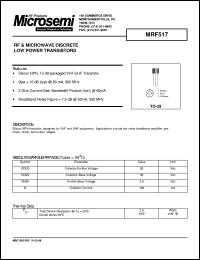 MRF517 Datasheet