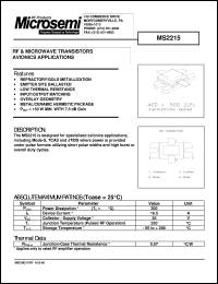 MS2215 Datasheet