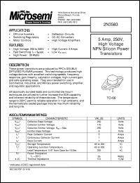 2N3583 Datasheet