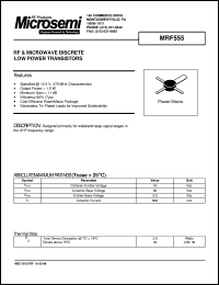 MRF555 Datasheet