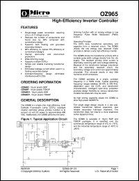 OZ965IG Datasheet