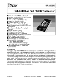 SP2209EEY Datasheet