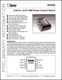 SP2526EP-2 Datasheet