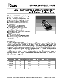SP800LCP Datasheet