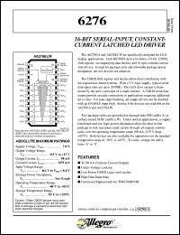 A6276SLWA Datasheet