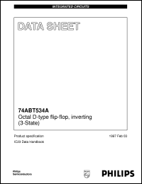74ABT534ADB Datasheet