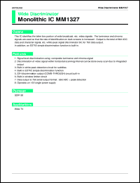 MM1327 Datasheet