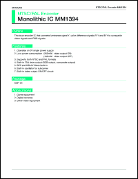 MM1394 Datasheet