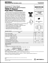 MMSF4P01HDR2 Datasheet