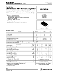 MHW916 Datasheet
