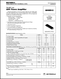 MHW912 Datasheet