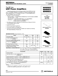 MHW954 Datasheet