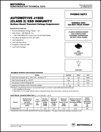 P4SMA16AT3 Datasheet